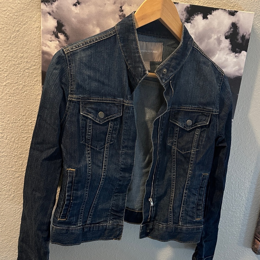 Banana Republic Dark Blue Jean Jacket
